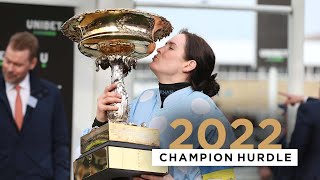 UNBEATEN HONEYSUCKLE DEFENDS CHAMPION HURDLE CROWN AT THE CHELTENHAM FESTIVAL [upl. by Leinoto]