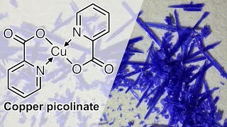 CopperII picolinate dihydrate from food supplement [upl. by Crescint]