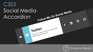 Social Media Accordion With CSS3 Transitions [upl. by Mendive]