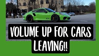 Morrisville Cars and Coffee  The sounds of it all leaving  Supercars American V8s and more [upl. by Sharp]