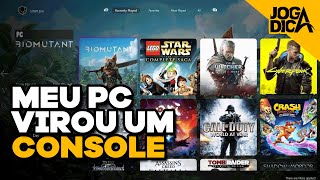 Seu PC vai virar um CONSOLE com o PLAYNITE a MELHOR PLATAFORMA de jogos [upl. by Massey]