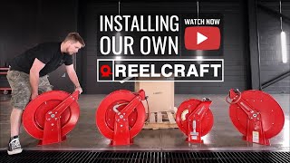 Installing a Reelcraft Hose Reel Bank in My Wash Bay [upl. by Bergquist]