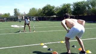 Reactive Agility Change of Direction Test at Athletes Performance [upl. by Bithia]