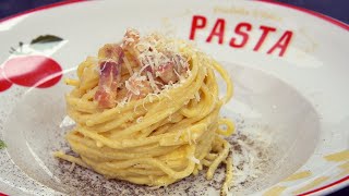 Espaguetis a la carbonara como un auténtico italiano  Receta original [upl. by Zurkow]