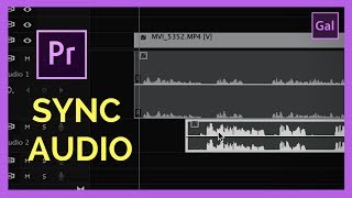 How to Auto Sync Audio with Video in Adobe Premiere Pro CC [upl. by Anitnerolf]