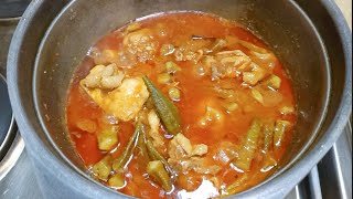 LIVE RECIPE BAMIA  OKRA CHICKEN dapur lulu [upl. by Jenei]