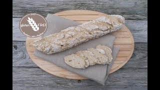 Baguette ohne Hefe  glutenfrei backen mit Nadine [upl. by Ardith34]