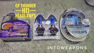 GP Thunder 8500k H11 Headlight Review amp Color Compare [upl. by Rovner397]