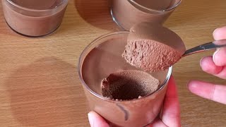 Dessert au chocolat 🍫 avec seulement 1 oeuf  Recette facile et rapide [upl. by Daberath]