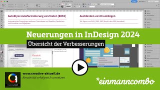 Adobe InDesign 2024 190 Neuerungen [upl. by Oicnerual664]