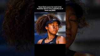 Naomi Osaka pauses her match at the Australian Open to move a butterfly out of harms way 2021 [upl. by Avilla]