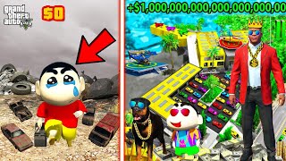 FRANKLIN POOR LIFE TO RICH LIFE AND SHINCHAN PHINCHAN HUNTING MONSTER amp EARN 1000000000 IN GTA 5 [upl. by Travus254]