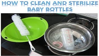 How to Clean and Sterilize Baby Bottles  Home  Tips [upl. by Mano]