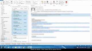 How to Select All Emails in Outlook [upl. by Akienom]