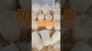 Deliciosos helados cremositos de coco muy facil helados heladoscaseros heladosdecoco [upl. by Ennayhc634]