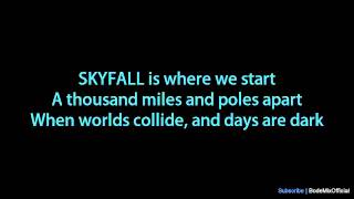 Skyfall  Adele lyrics [upl. by Amos]