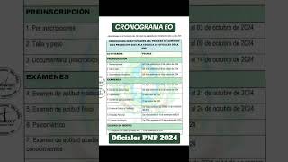 👮 CRONOGRAMA EO 2024 👉 Escríbenos al Whatsapp 947 862 467📱 O clic al enlace httpsbitly3orxjON [upl. by Lissy]