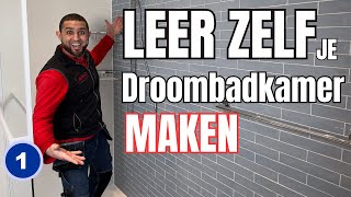 Leer Zelf Je Droombadkamer Maken Ultieme Badkamerrenovatie Sloop amp Basisinstallaties  Deel 1 [upl. by Bork]