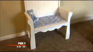 Man turns stillborns crib into a memorial bench [upl. by Wanda915]