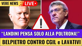 🔥 BELPIETRO ESPLODE quotLANDINI E LA CGIL PENSANO SOLO AI LORO SPORCHI INTERESSIquot 💥 [upl. by Crystal]