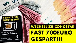 Congstar  Rufnummernmitnahme  Mobilfunkvertrag gekündigt  Fast 700 GESPART [upl. by Atikaj539]