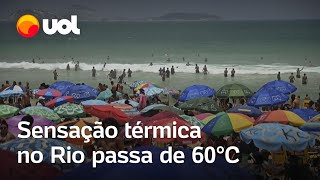 Sensação térmica no Rio de Janeiro passa de 60°C e é recorde na cidade [upl. by Dodi]