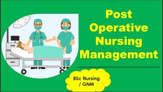 PostOperative Nursing ManagementMedical amp Surgical NursingBSc NursingGNMNursing Classroom [upl. by Tory819]