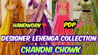 Unique Lehenga 💕Collection CHANDNI CHOWK Delhi AADYA LATEST DESIGNER BRIDAL PARTY WEAR LEHENGA [upl. by Enyalaj]