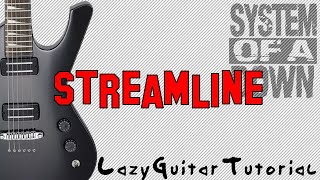 Lazy Streamline guitar tutorial System of a Down [upl. by Llehsem]