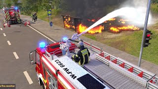 Emergency Call 112 Sim  Wuppertal Firefighters Responding 4K [upl. by Elliven]