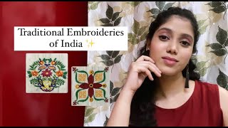 Traditional Embroideries of India 🪡 Embroidery CraftsofIndia [upl. by Yarised]