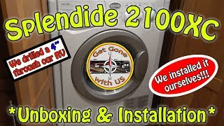 Splendide 2100XC Washer Dryer Combo Install in our RV [upl. by Lehar581]