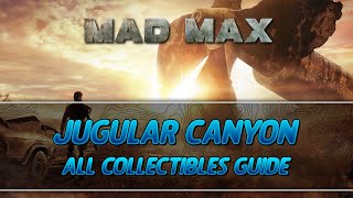 Mad Max  Jugular Canyon Camp All Collectibles Guide InsigniaScrapSurvey Crew Parts [upl. by Aiekal]