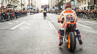 Marc Marquez Takes Over the Streets of Madrid 🇪🇸🏍️ [upl. by Bradshaw693]