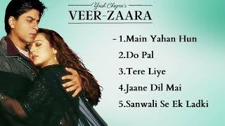 Veer Zaara Movies All Songs Shahrukh Khan Preity Zinta HINDI MOVIE SONGS [upl. by Ardnuassac505]