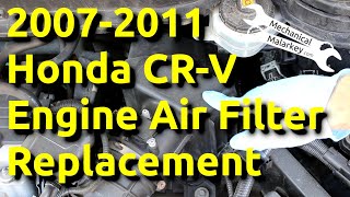 20072011 Honda CRV Engine Air Filter Replacement [upl. by Bore]