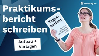 Praktikumsbericht schreiben  Aufbau  Vorlagen für deine Praktikumsmappe [upl. by Radek]