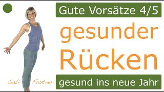 45 Gute Vorsätze📍22 min RückenGymnastik  ohne Geräte im Stehen [upl. by Nemzzaj]