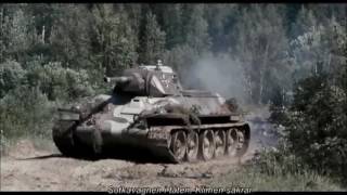 Finnish captured Soviet T34  KV1 tanks attack Soviet positions [upl. by Elnore]