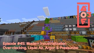 All of Fabric 3 45  Modern Industrialization Overclocking Liquid Air Argon amp Pressurizer [upl. by Trevah]