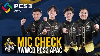 VTR MIC CHECK WWCD PCS3 APAC [upl. by Sharp16]