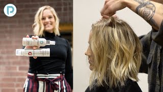 Angled Lob Haircut Tutorial  How to Achieve the quotLived Inquot Long Bob Look [upl. by Ecnerol587]