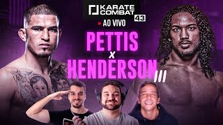 KARATE COMBAT 43  AO VIVO E COM IMAGENS [upl. by Awuhsoj]