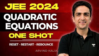 Quadratic Equations One Shot  JEE Main 2024  RRR [upl. by Ahsaeit]