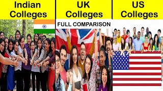 Indian Colleges vs UK Colleges vs US Colleges Full Comparison UNBIASED in Hindi [upl. by Body]