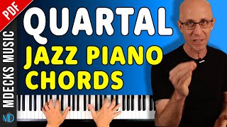 Easy Jazz Piano Exercise To Master Quartal Voicings Works for All Levels jazzpiano [upl. by Omle]