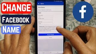 How to Change Facebook Name in Android Phone [upl. by Atokad802]