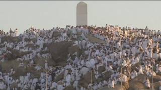 Prières sur le Mont Arafat moment fort du hajj [upl. by Aicire381]