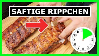 Saftige Spare Ribs vom Gasgrill in 2 Stunden Butterzart Rezept Anleitung [upl. by Drugge135]