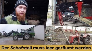 FarmVLOG199  Der Schafstall muss leer geräumt werden [upl. by Buskus]